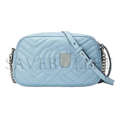 GUCCI GG MARMONT MATELASSÉ SMALL CAMERA BAG 447632 (24*13*7cm)